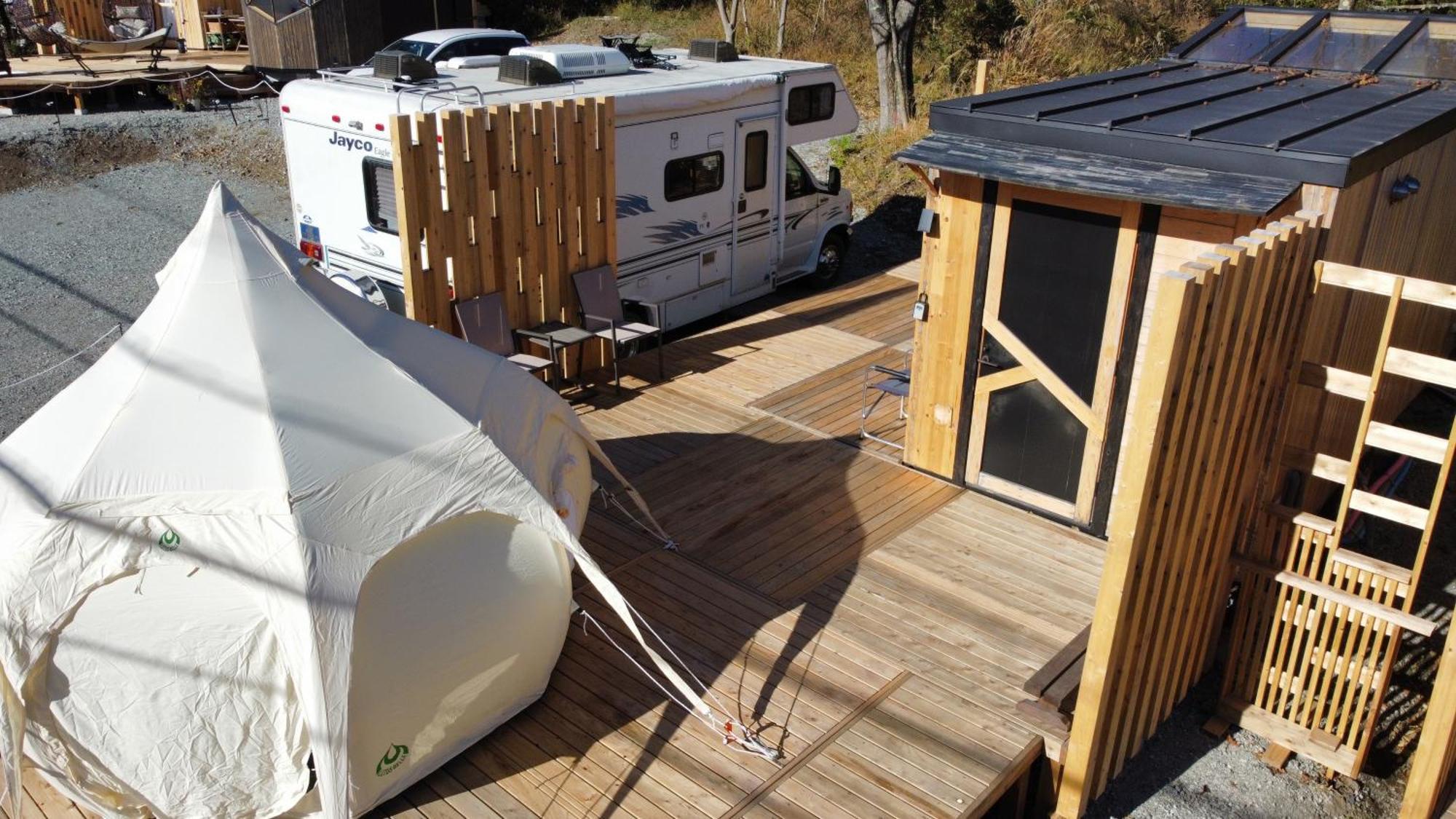 Fuji Dome Glamping Hotel ฟูจิคาวากุจิโกะ ภายนอก รูปภาพ