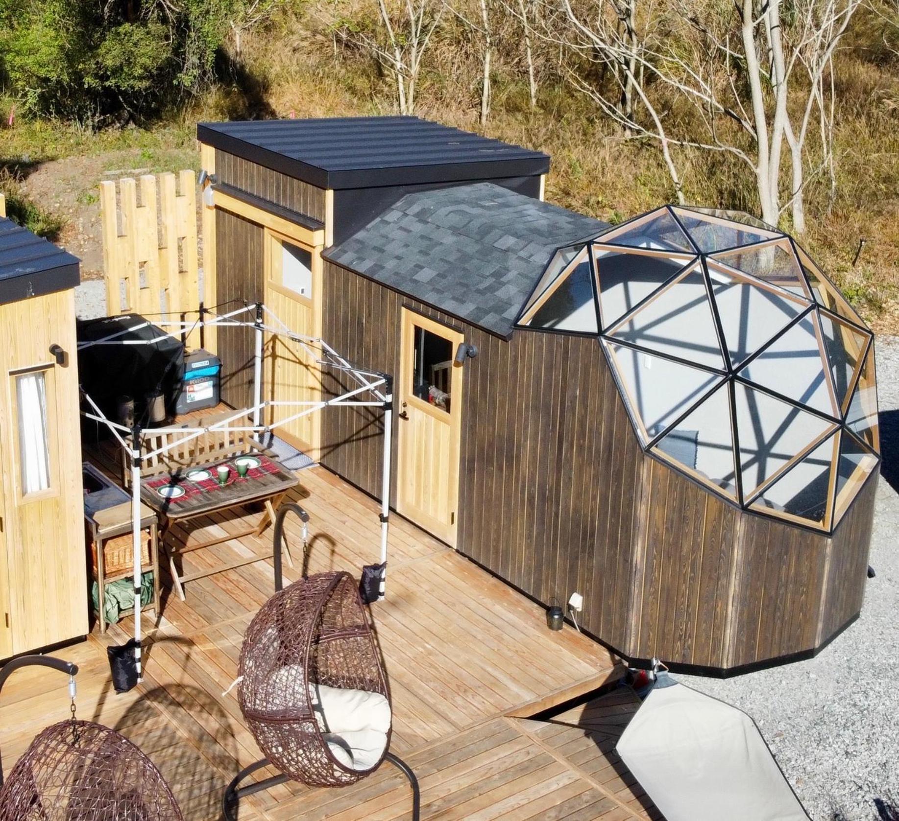 Fuji Dome Glamping Hotel ฟูจิคาวากุจิโกะ ภายนอก รูปภาพ