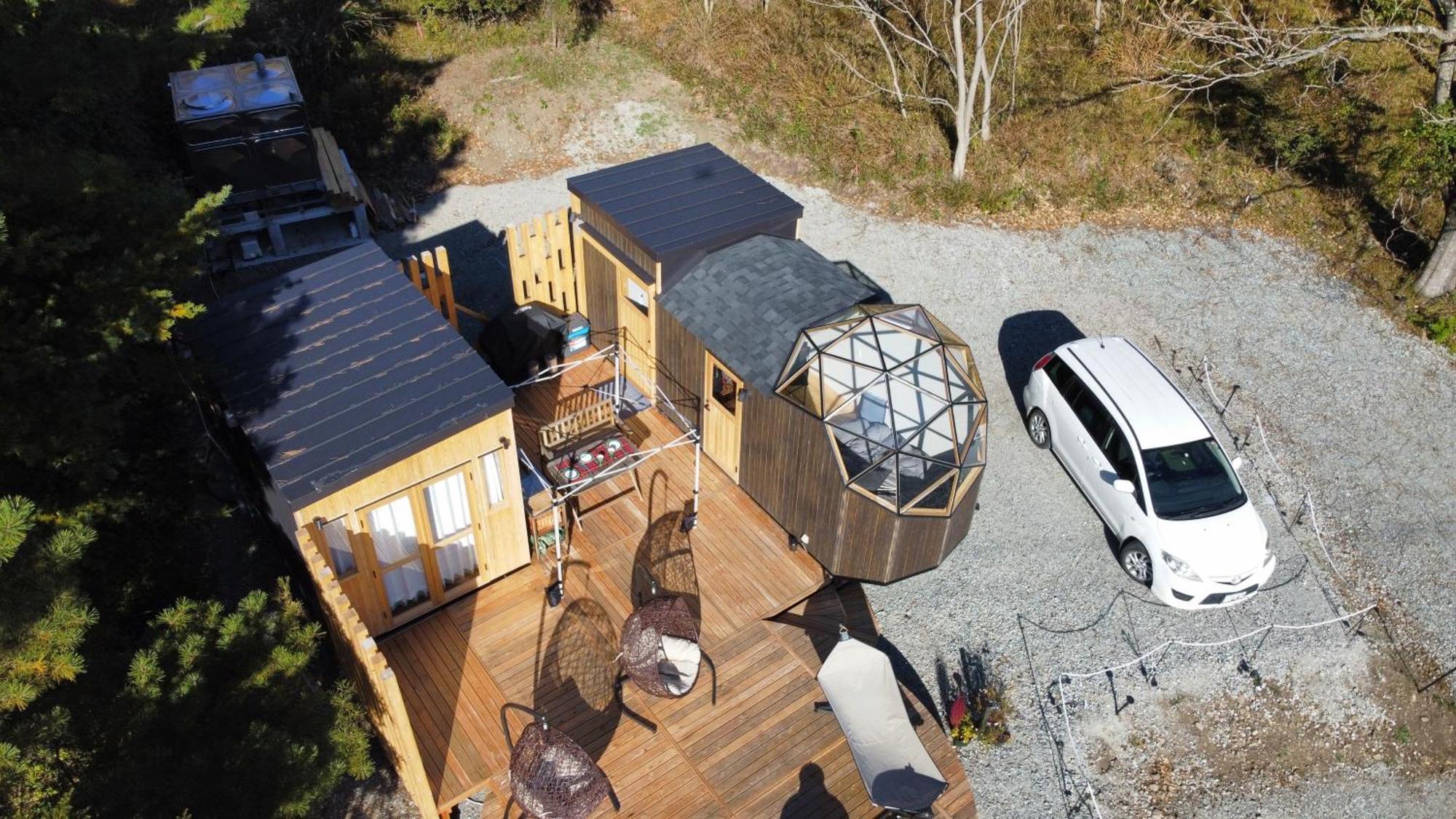 Fuji Dome Glamping Hotel ฟูจิคาวากุจิโกะ ภายนอก รูปภาพ