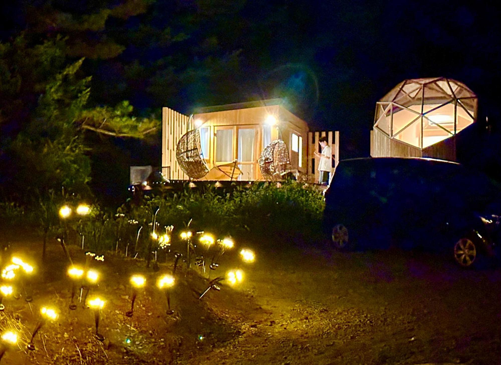 Fuji Dome Glamping Hotel ฟูจิคาวากุจิโกะ ภายนอก รูปภาพ