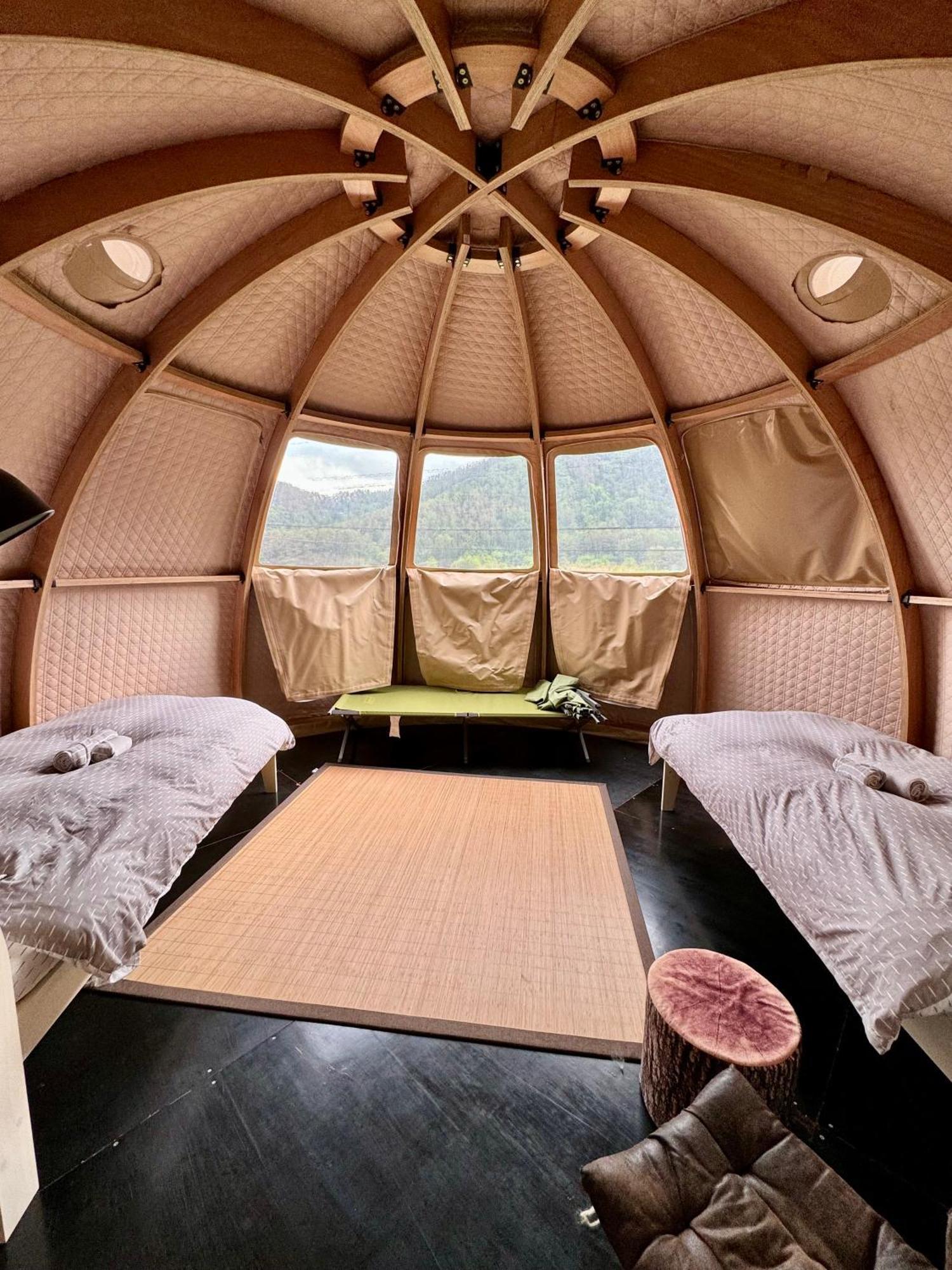 Fuji Dome Glamping Hotel ฟูจิคาวากุจิโกะ ภายนอก รูปภาพ