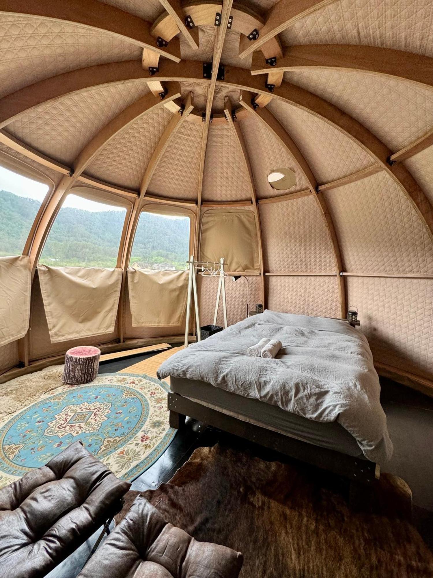 Fuji Dome Glamping Hotel ฟูจิคาวากุจิโกะ ภายนอก รูปภาพ